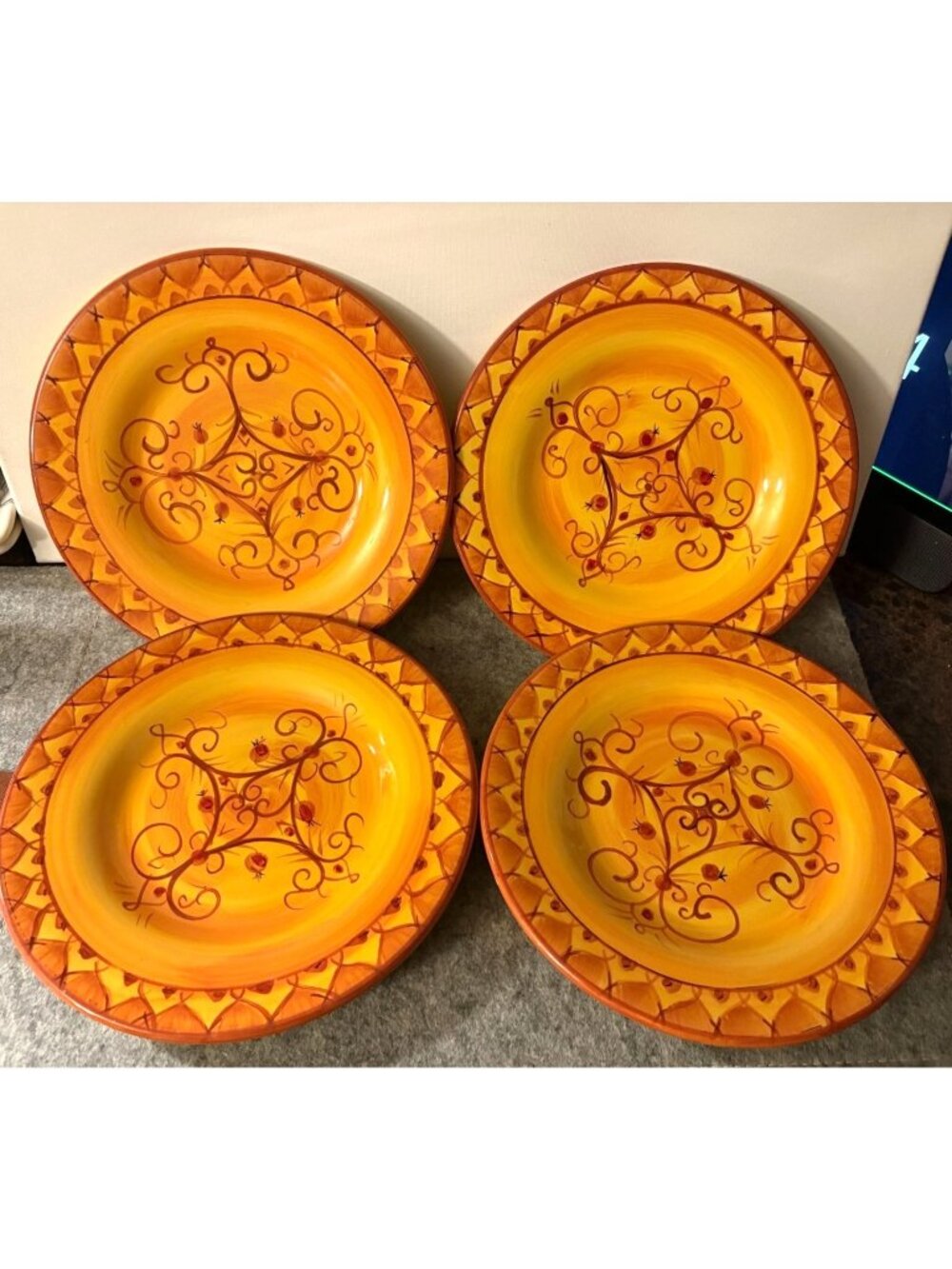 Set of 4 Pier Karistan 8.75" Salad Plates, Nice Wt. #3439
